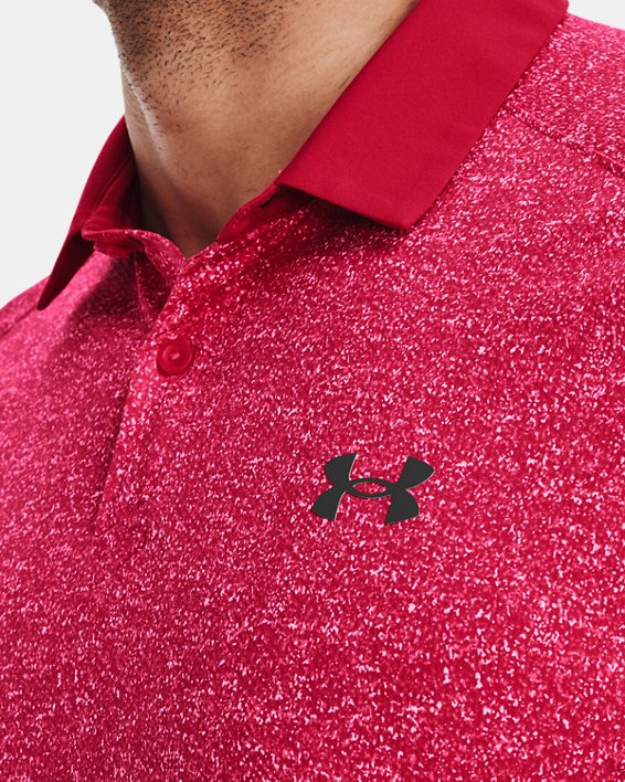 Men's UA Iso-Chill Polo, Pink, pdpMainDesktop image number 3